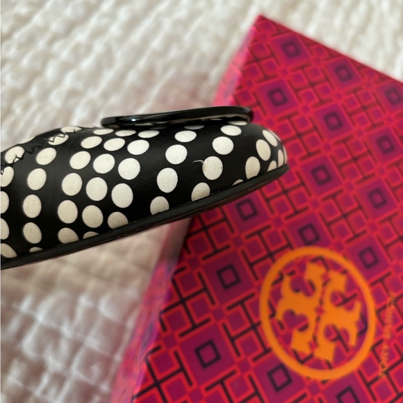 Tory Burch Small Marple Dot Reva Ballet Flat: Black & Ivory - Picture 5 of 16